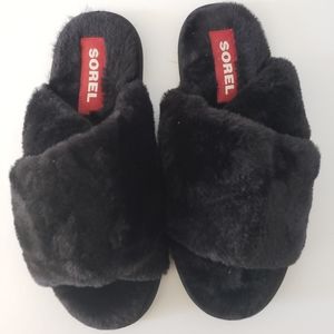 Sorel Black Slippery Shoes